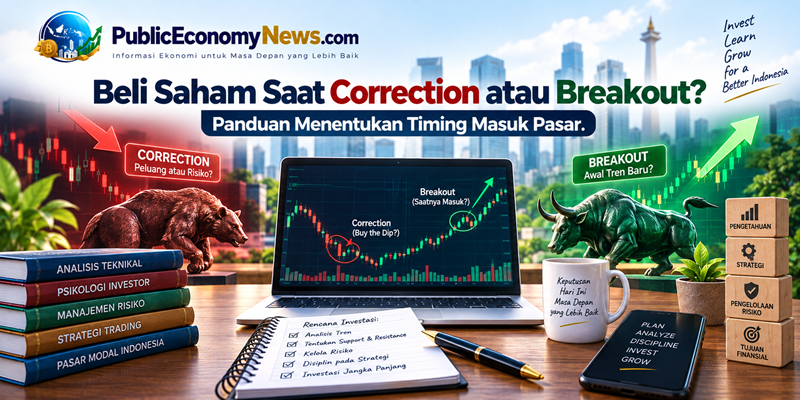 Beli Saham Saat Correction atau Breakout Panduan Menentukan Timing Masuk Pasar