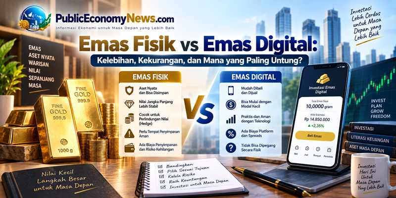 Emas Fisik vs Emas Digital Kelebihan, Kekurangan dan Mana yang Paling Untung