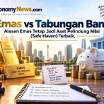 Emas vs Tabungan Bank Alasan Emas Tetap Jadi Aset Pelindung Nilai (Safe Haven) Terbaik