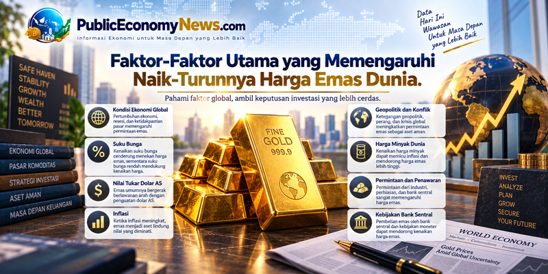 Faktor-Faktor Utama yang Memengaruhi Naik-Turunnya Harga Emas Dunia