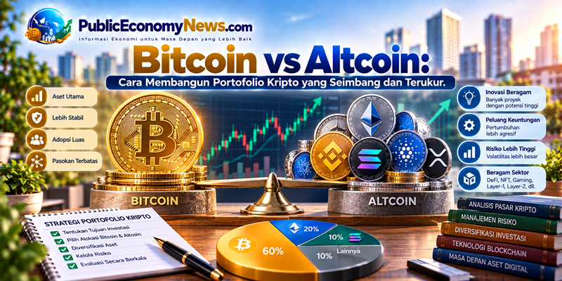 Bitcoin vs Altcoin Cara Membangun Portofolio Kripto yang Seimbang dan Terukur